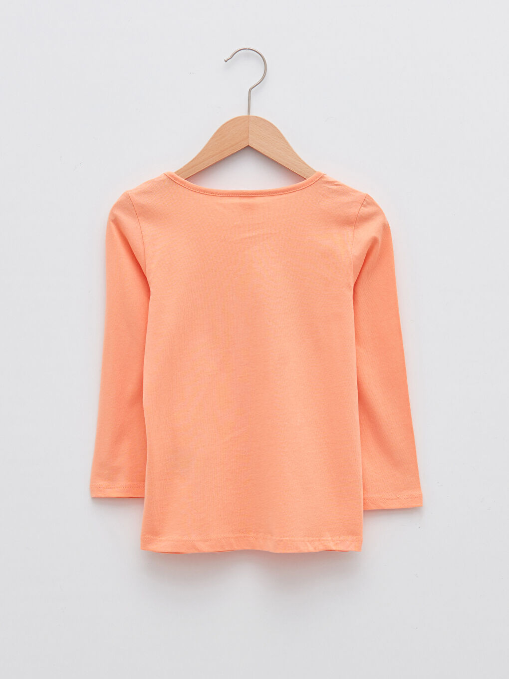 Mercan Bisiklet Yaka Baskılı Uzun Kollu Kız Çocuk Pijama Takımı-3