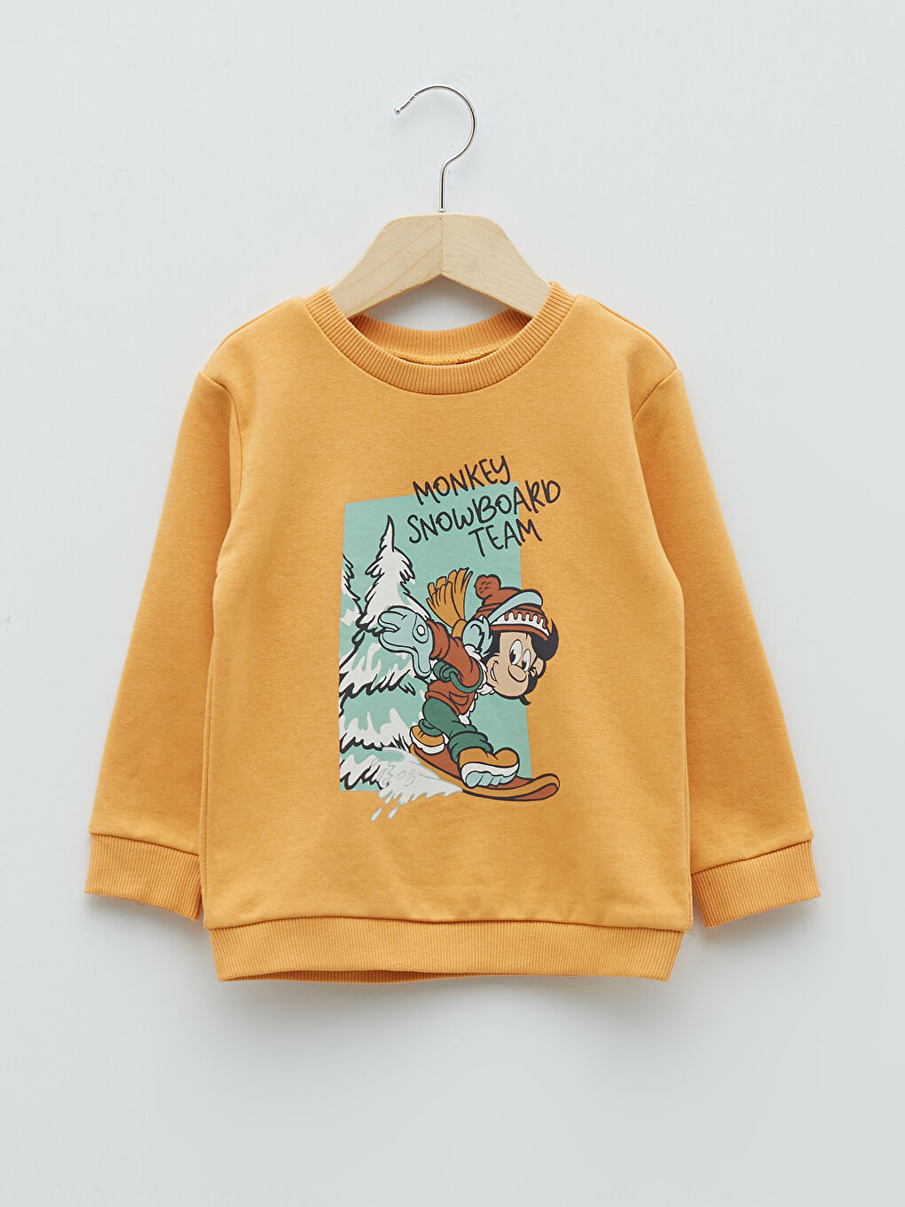 Sweat-shirt pour Bébé Garçons à Manches Longues Col Rond Imprimé Singe Nostalgique-4