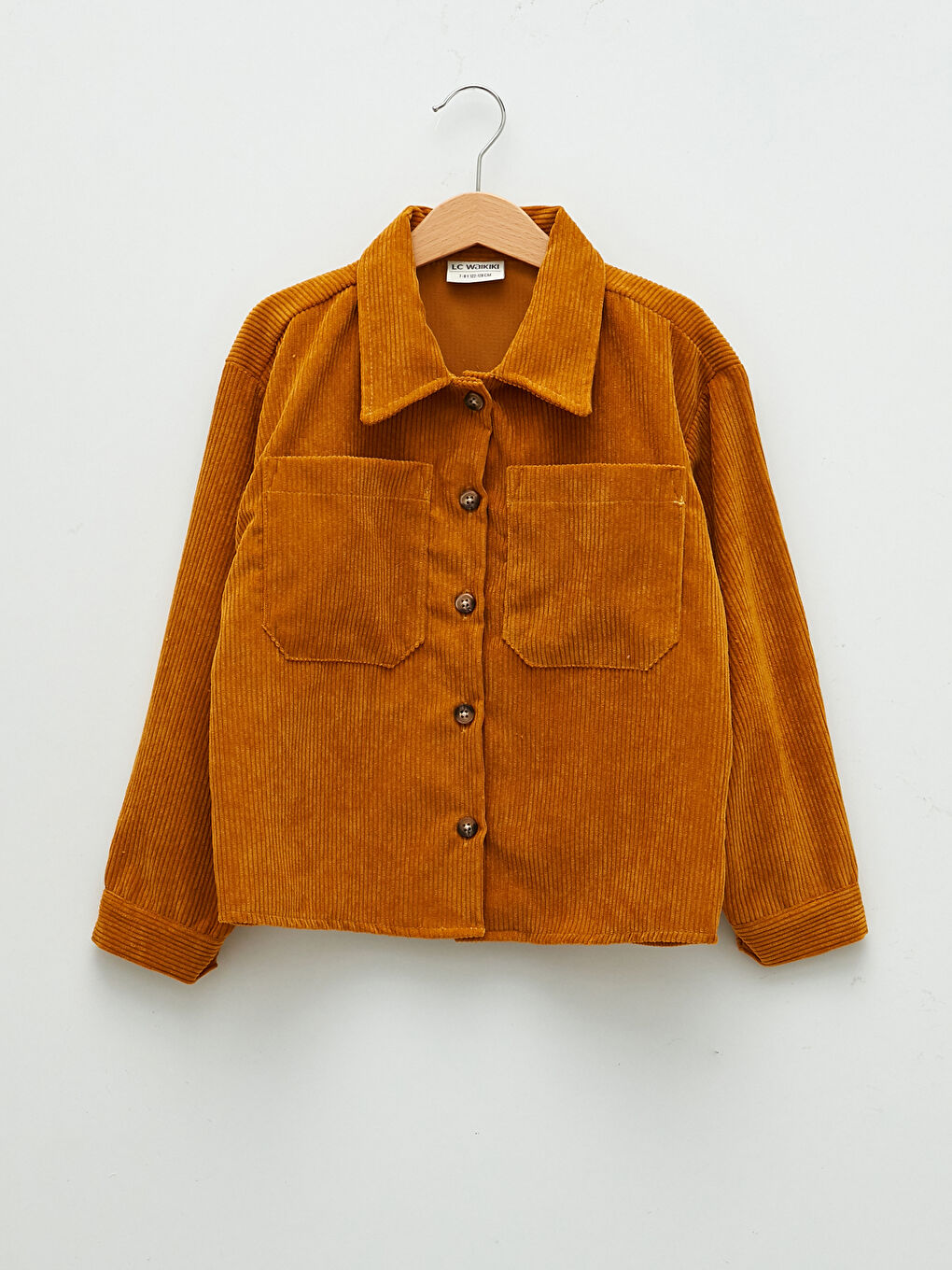 Basic Long Sleeve Velvet Girl Shirt Jacket -W1LD41Z4-S45