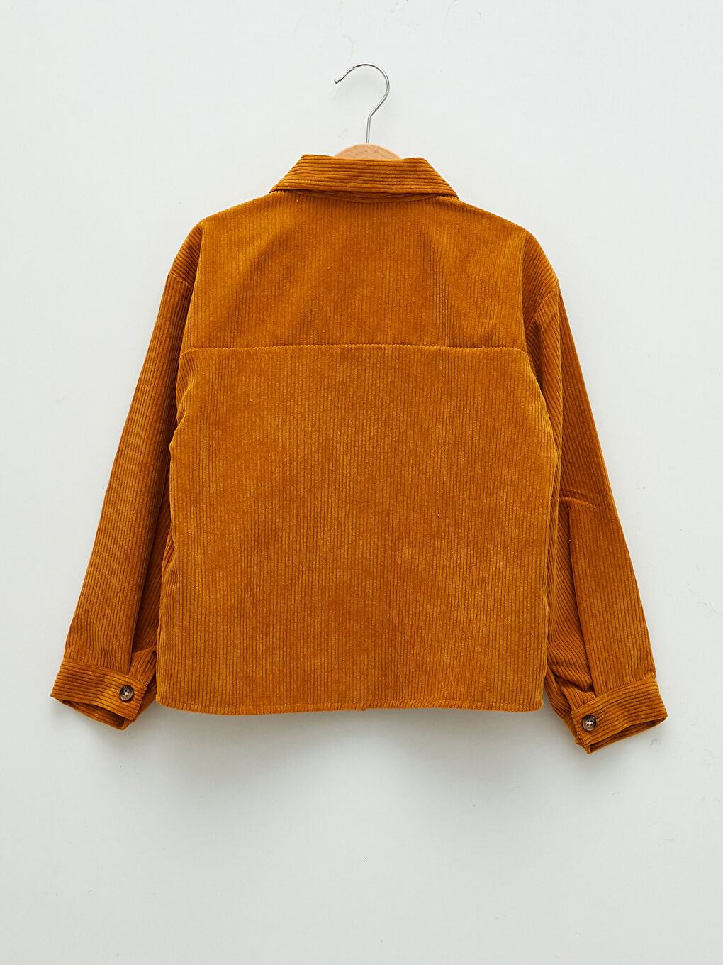 Basic Long Sleeve Velvet Girl Shirt Jacket -W1LD41Z4-S45