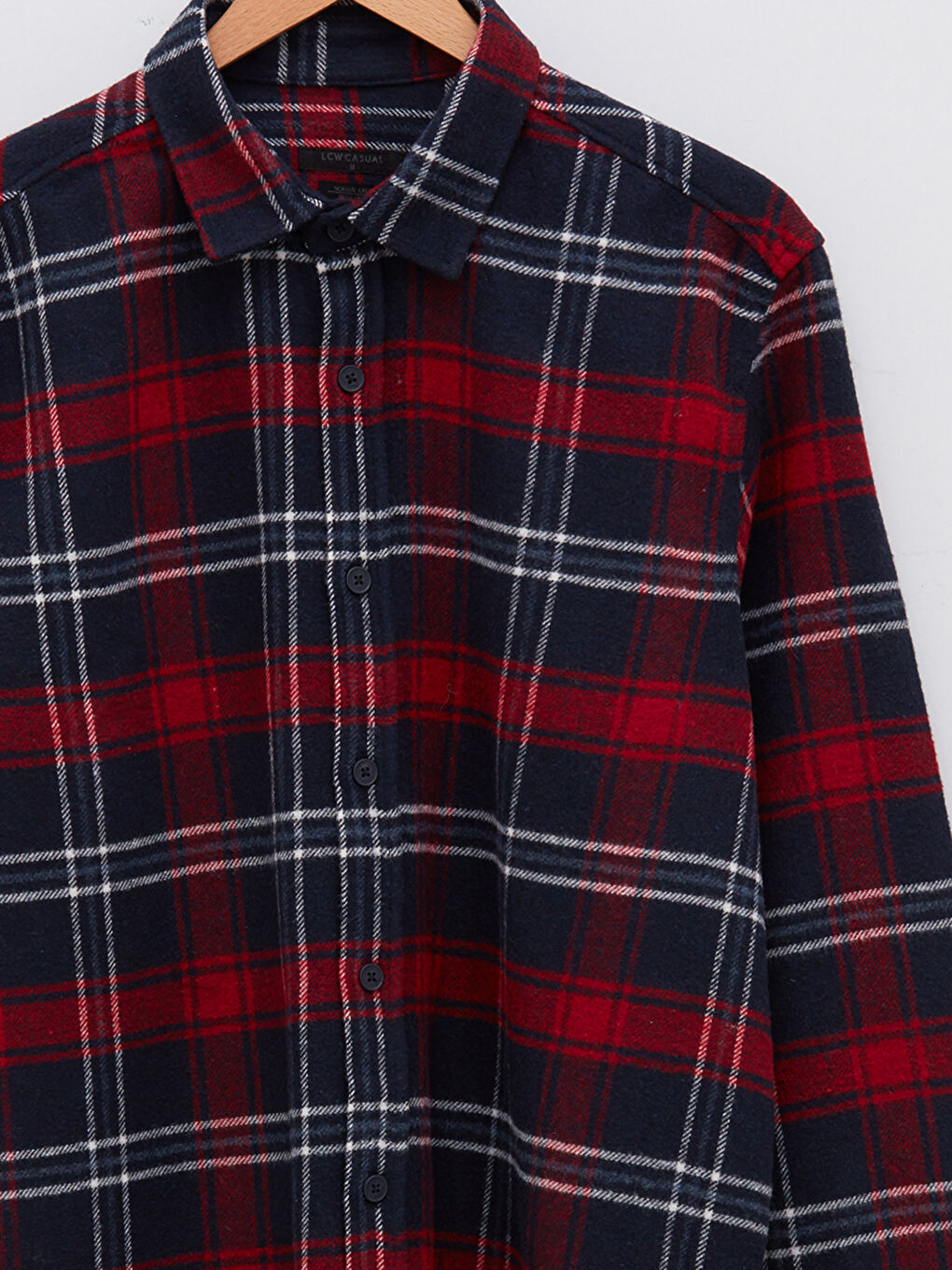 Bordo Regular Fit Uzun Kollu Ekose Erkek Oduncu Gömlek Ceket-7