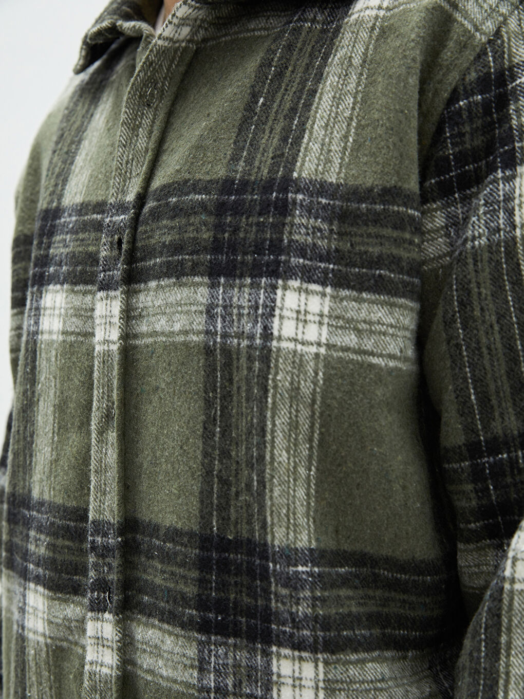 XSIDE Regular Fit Long Sleeve Plaid Men's Flannel Shirt -W1LD55Z8-LMU