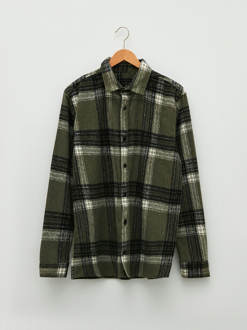 ロワゾー確認ページ XSIDE Regular Fit Long Sleeve Plaid Men's Flannel Shirt