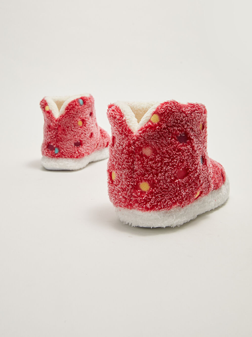 Pembe Desenli Pelüş Kız Çocuk Ev Botu-4