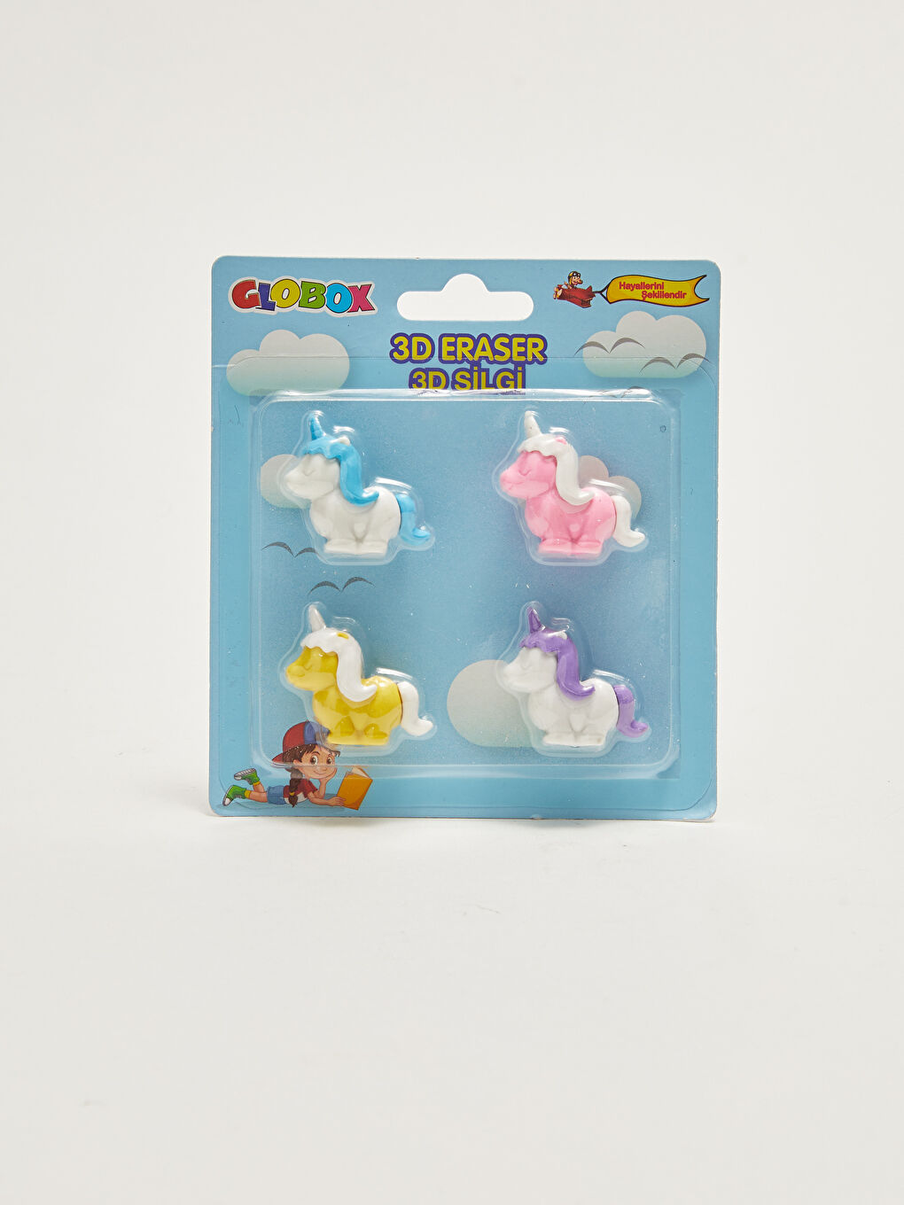 Globox Ensemble de 4 Gommes Figurées