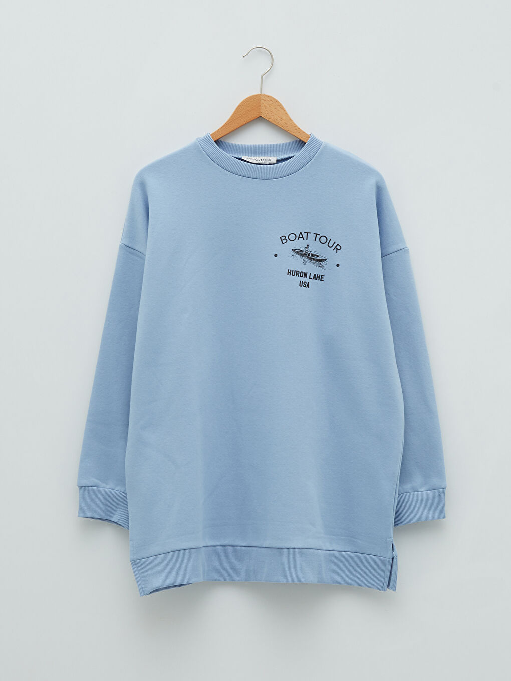 Žena PLAVA Duga dukserica-5