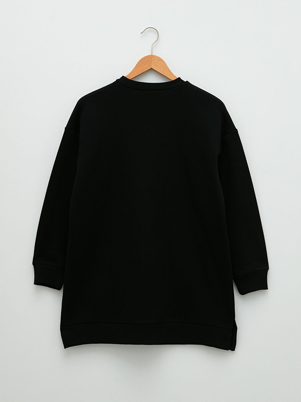 LCW Modest Rundhalsausschnitt Schlicht Oversize Damen Dickes Sweatshirt-Tunika -W1LE67Z8-CVL