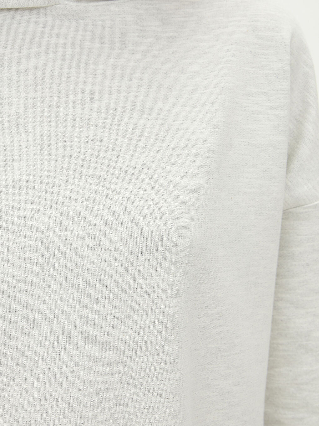 Hooded Plain Long Sleeve Women's Sweatshirt-3