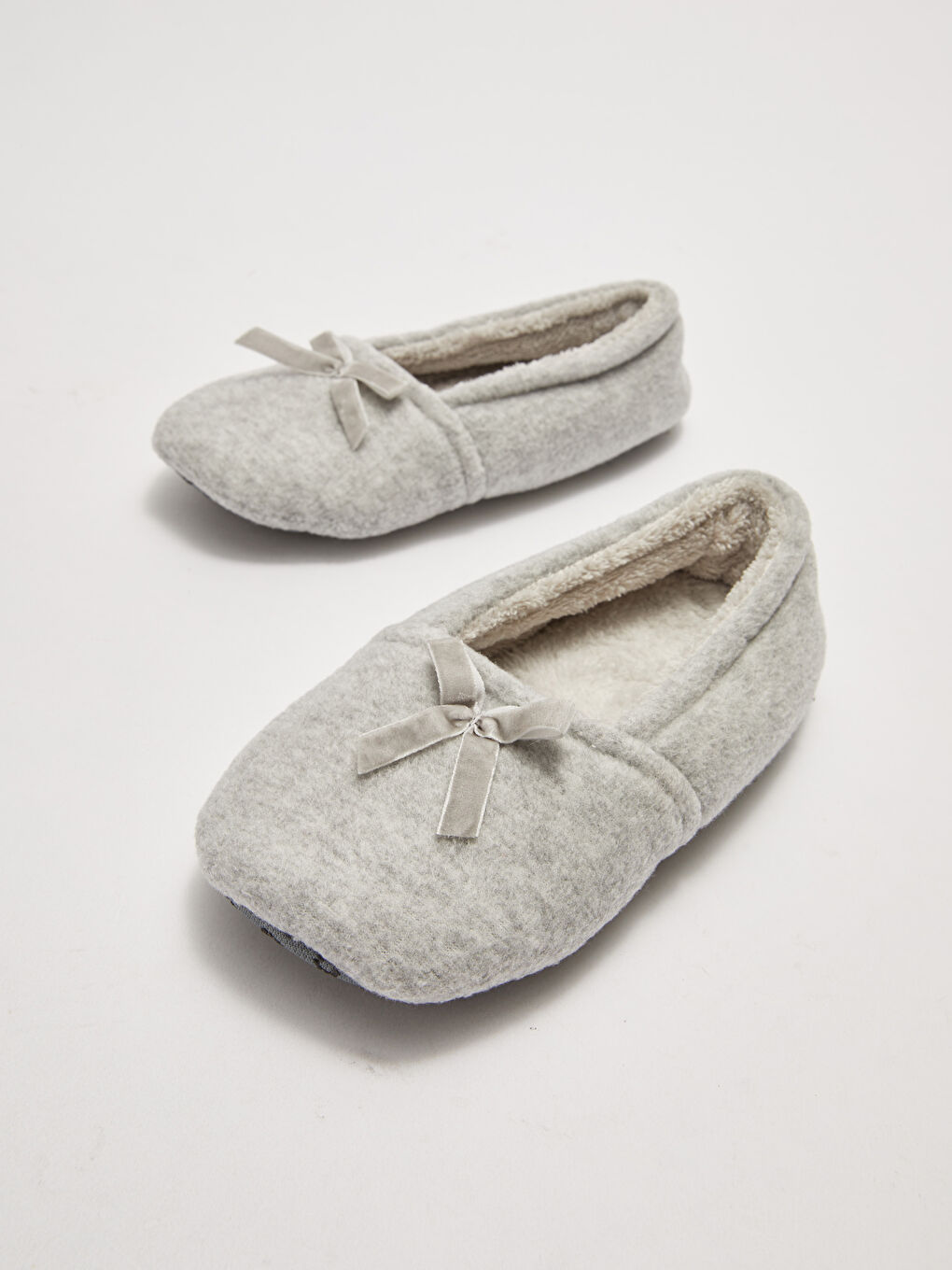 Bow Detailed Women's House Shoes-2