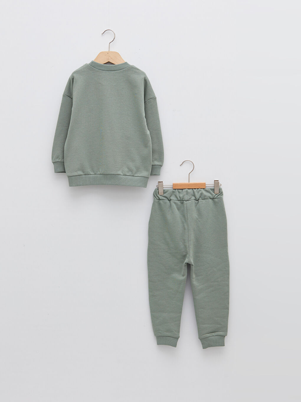 Crew Neck Long Sleeve Baby Boy Sweatshirt and Trousers 2-Pack Set-1