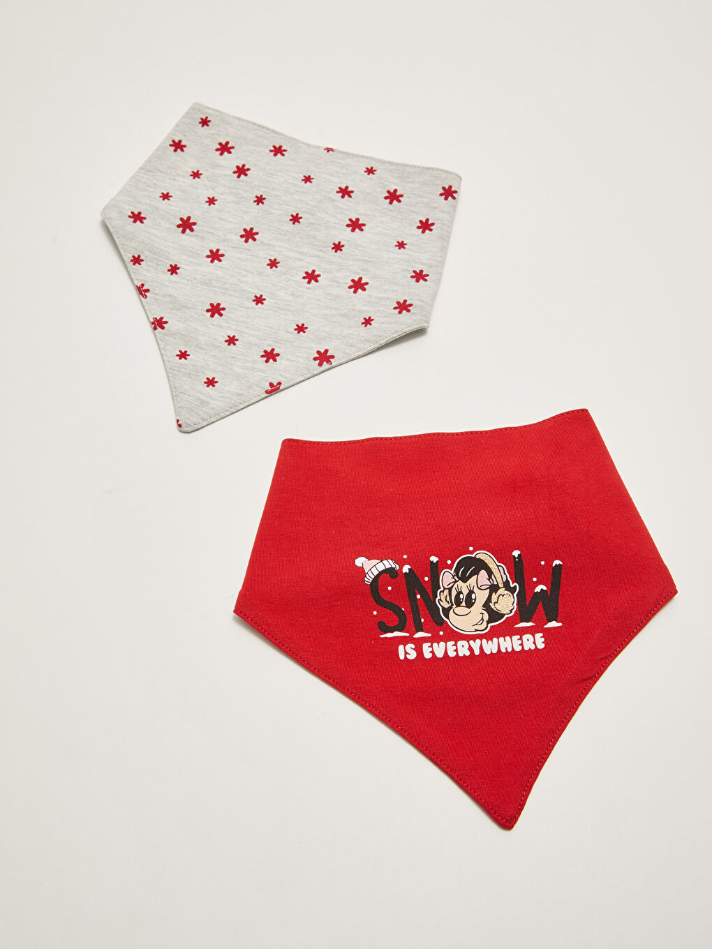 Nostalgic Monkey Printed Baby Girl Bib 2 Pack-2