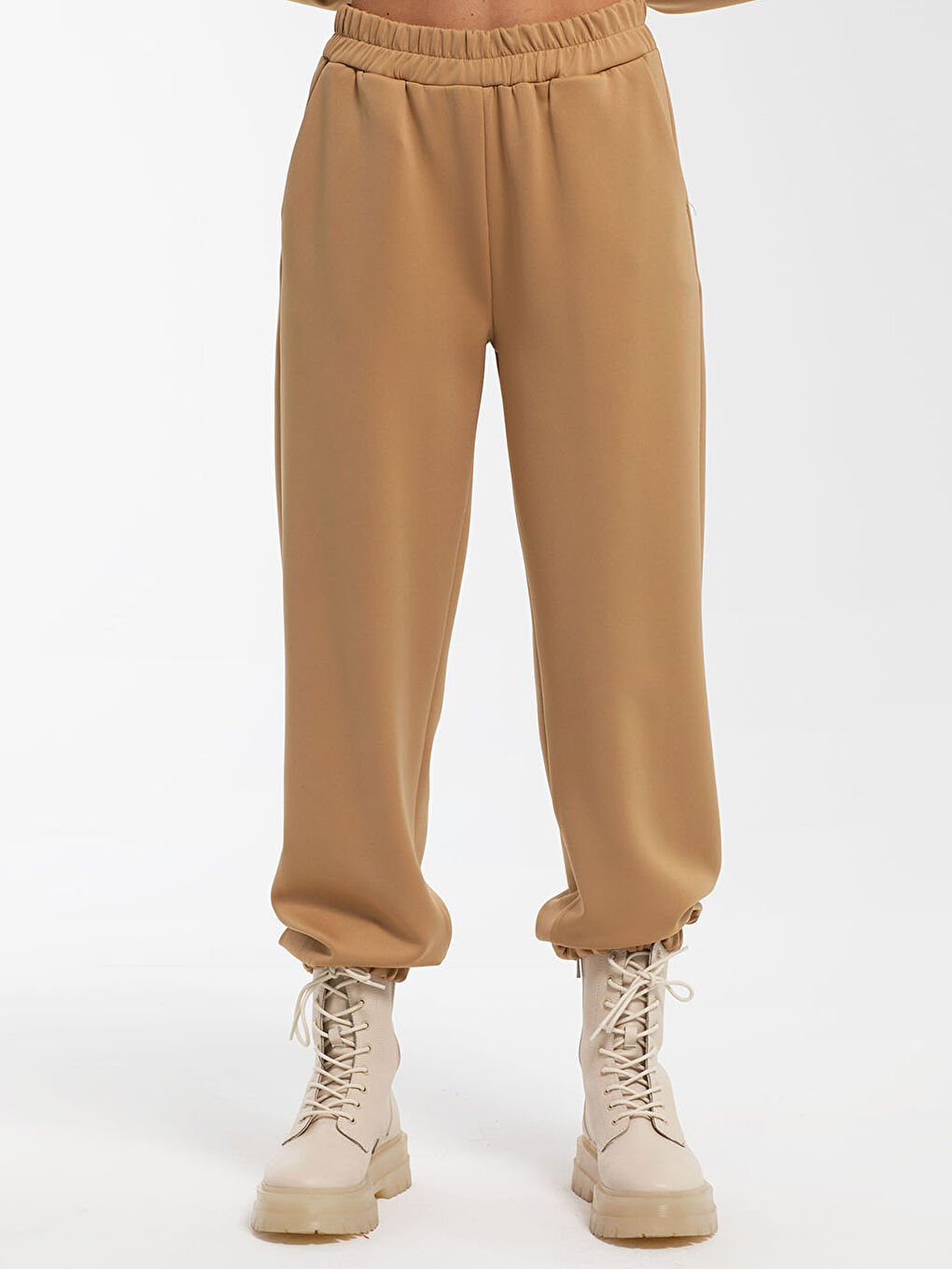 NİSAN TRİKO Elastic Waist Regular Pocket Detailed Women's Jogger Sweatpants -W1LF08Z8-JJL