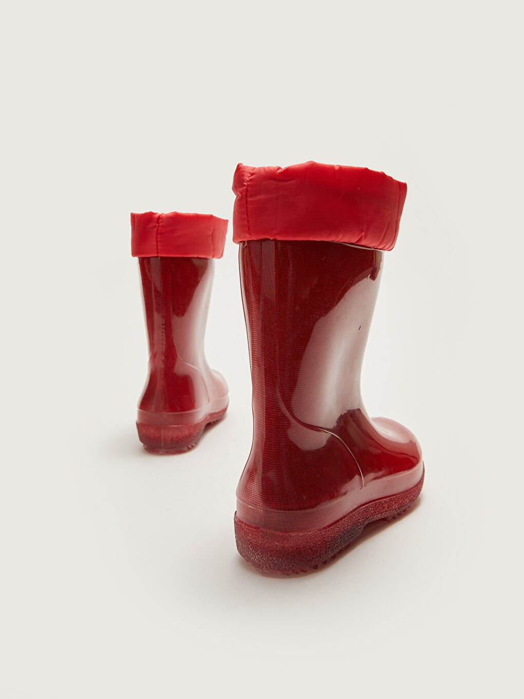 أحذية مطر للبنات بأربطة مرنة مضيئة-5