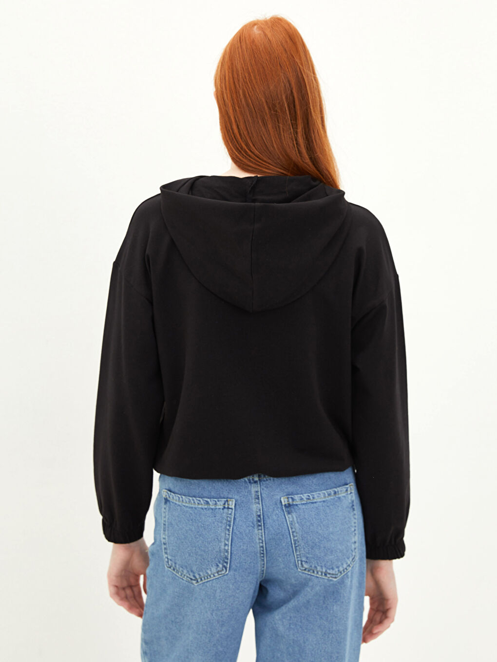 LCW Vision Bedrucktes Kapuzensweatshirt mit Langarm für Damen -W1LF56Z8-CVL