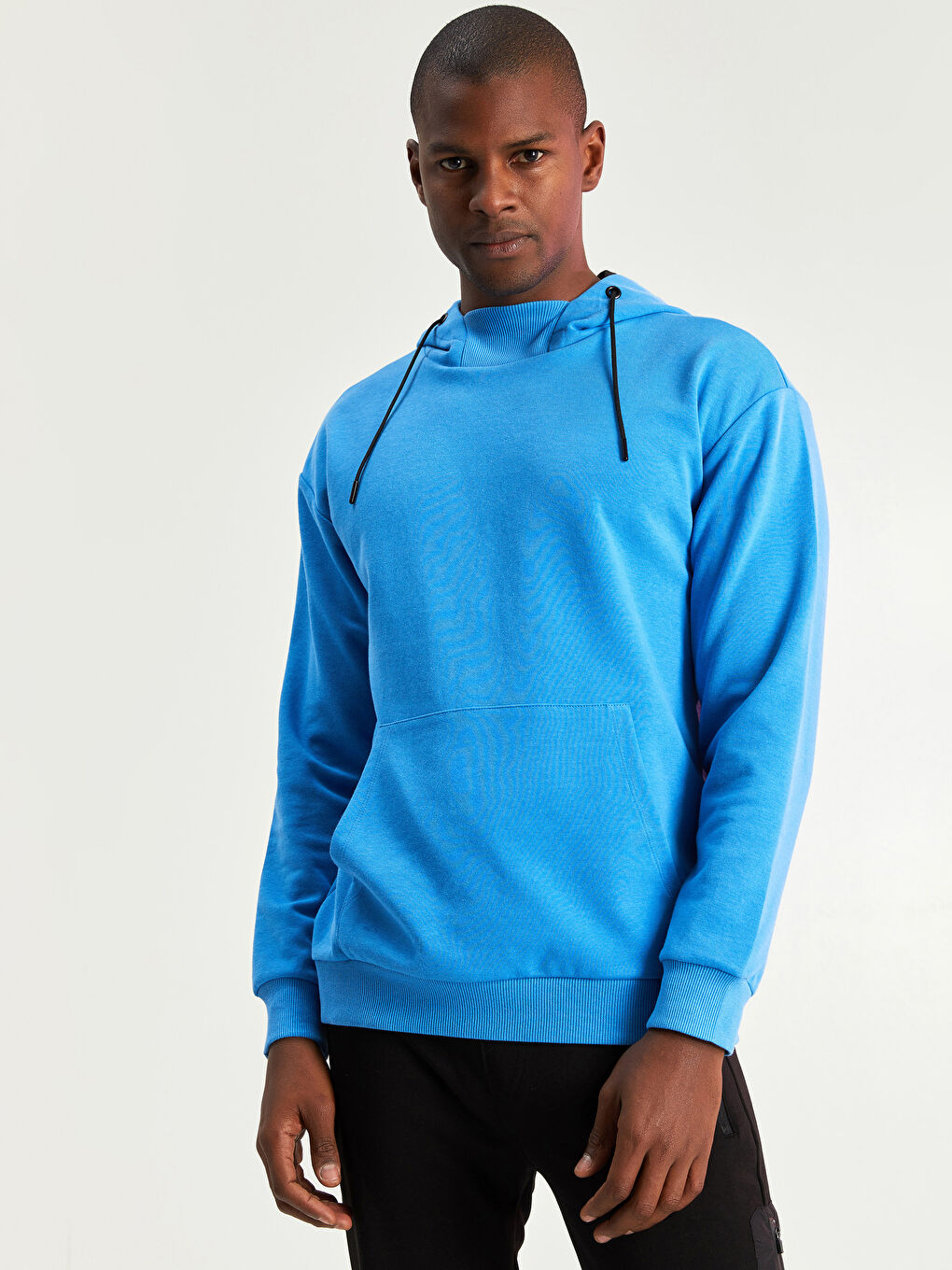 XSIDE ACTIVE Mavi Uzun Kollu Erkek Spor Hoodie - 1