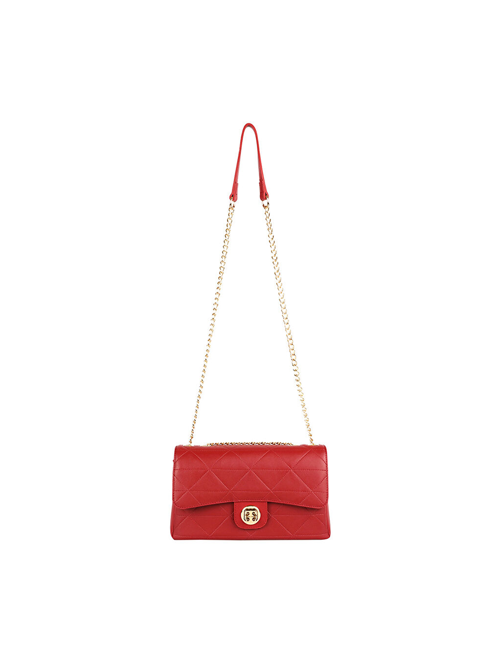 Pierre Cardin Gold Chain Detailed Front Flap Women's Handbag -W1LG68Z8-CRT