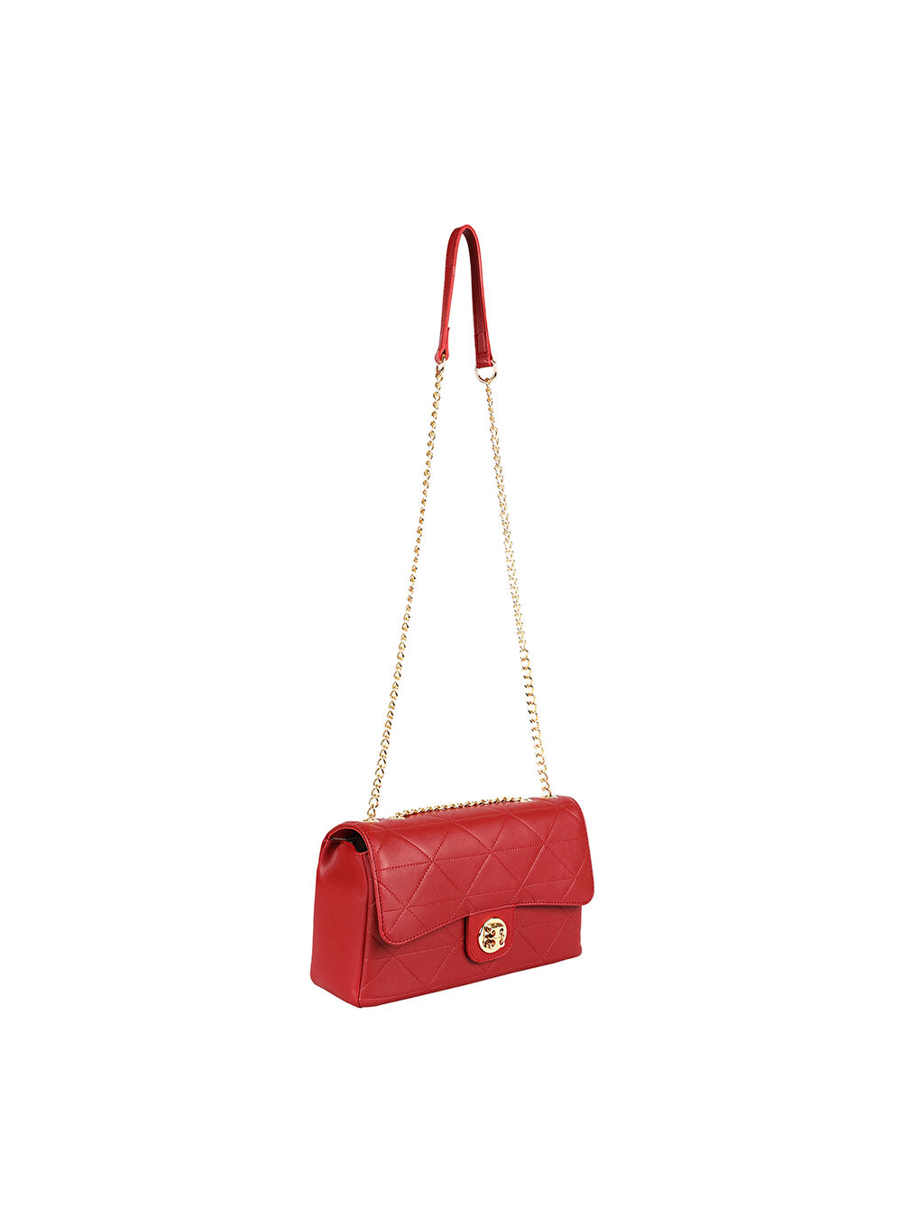 Pierre Cardin Gold Chain Detailed Front Flap Women's Handbag -W1LG68Z8-CRT