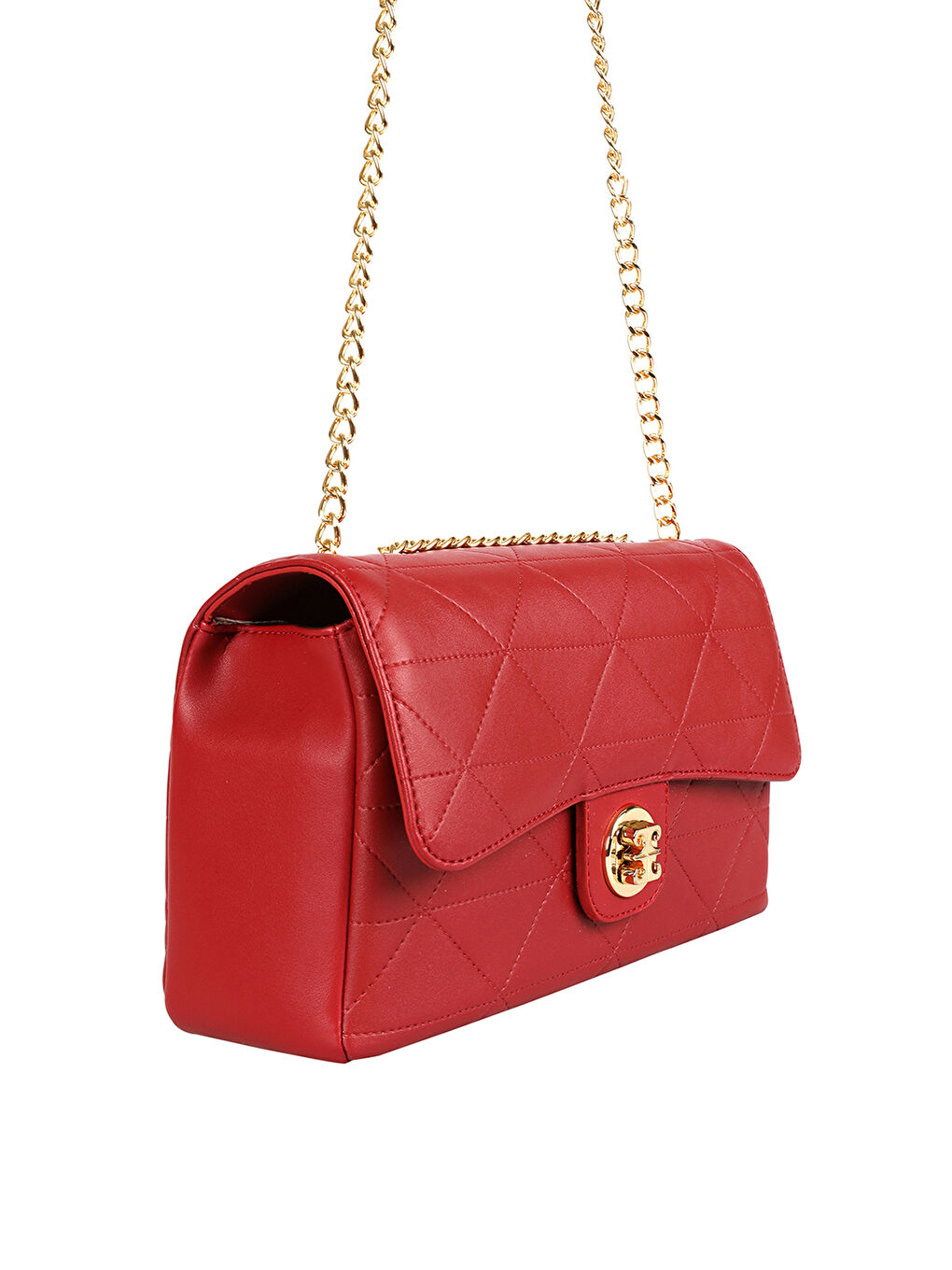Pierre Cardin Gold Chain Detailed Front Flap Women's Handbag -W1LG68Z8-CRT