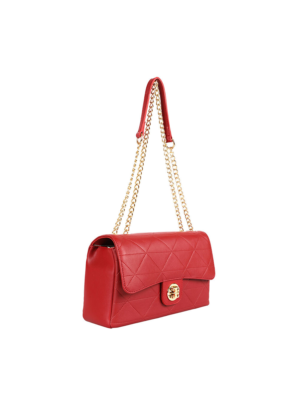 Pierre Cardin Gold Chain Detailed Front Flap Women's Handbag -W1LG68Z8-CRT