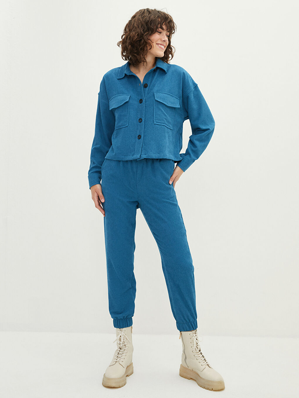 Žena PLAVA Natkošulja-1