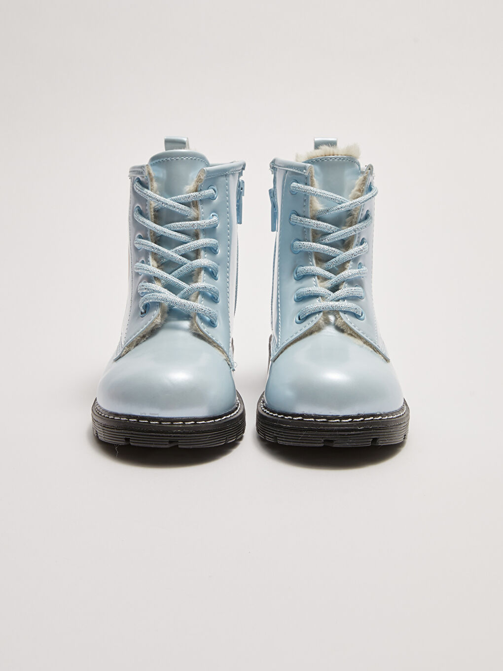 Frozen Lizenzierte Warm Gefütterte Mädchenstiefel mit Schnürsenkeln und Reißverschluss-2