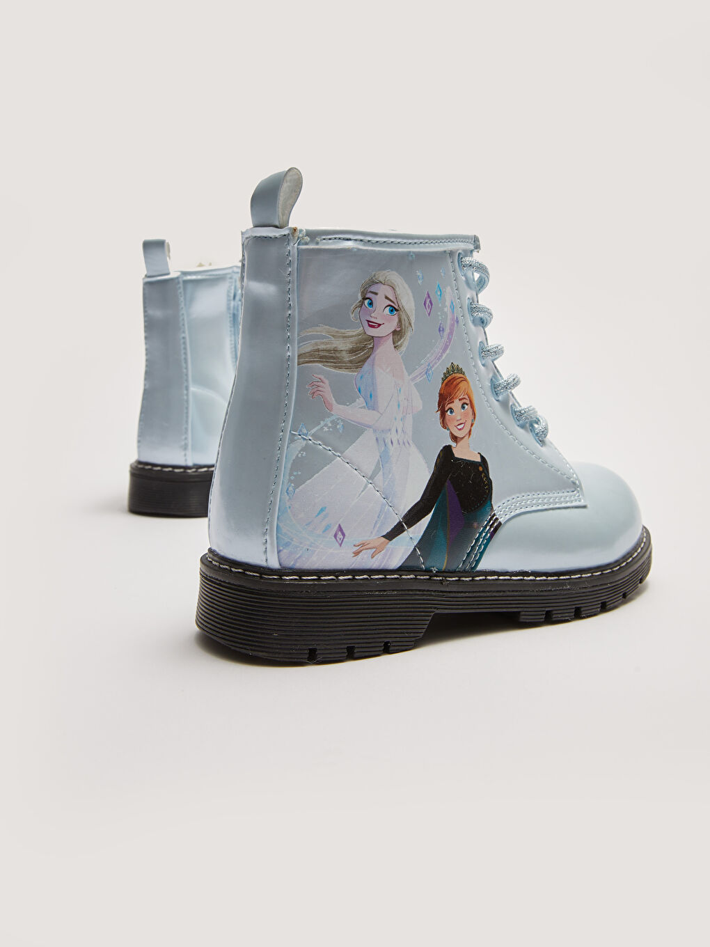 Frozen Lizenzierte Warm Gefütterte Mädchenstiefel mit Schnürsenkeln und Reißverschluss-4