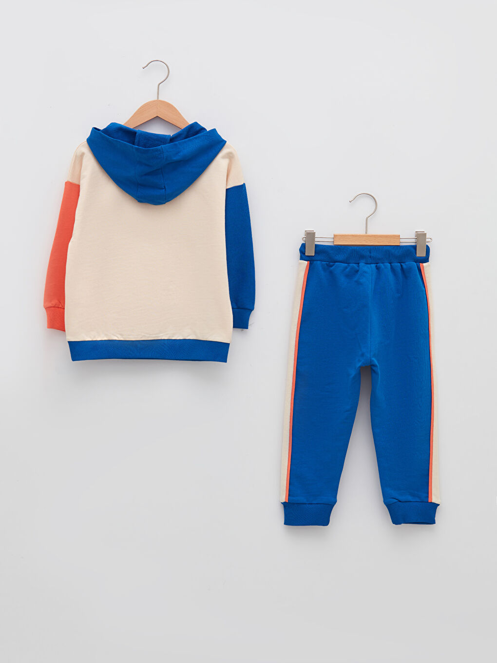 Hooded Long Sleeve Printed Baby Boy Sweatshirt and Jogger Pants 2-Pack Set-1