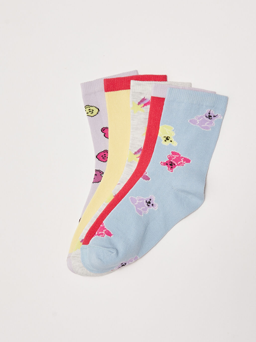Chaussettes de Cheville à Motifs pour Filles Lot de 5 Pièces