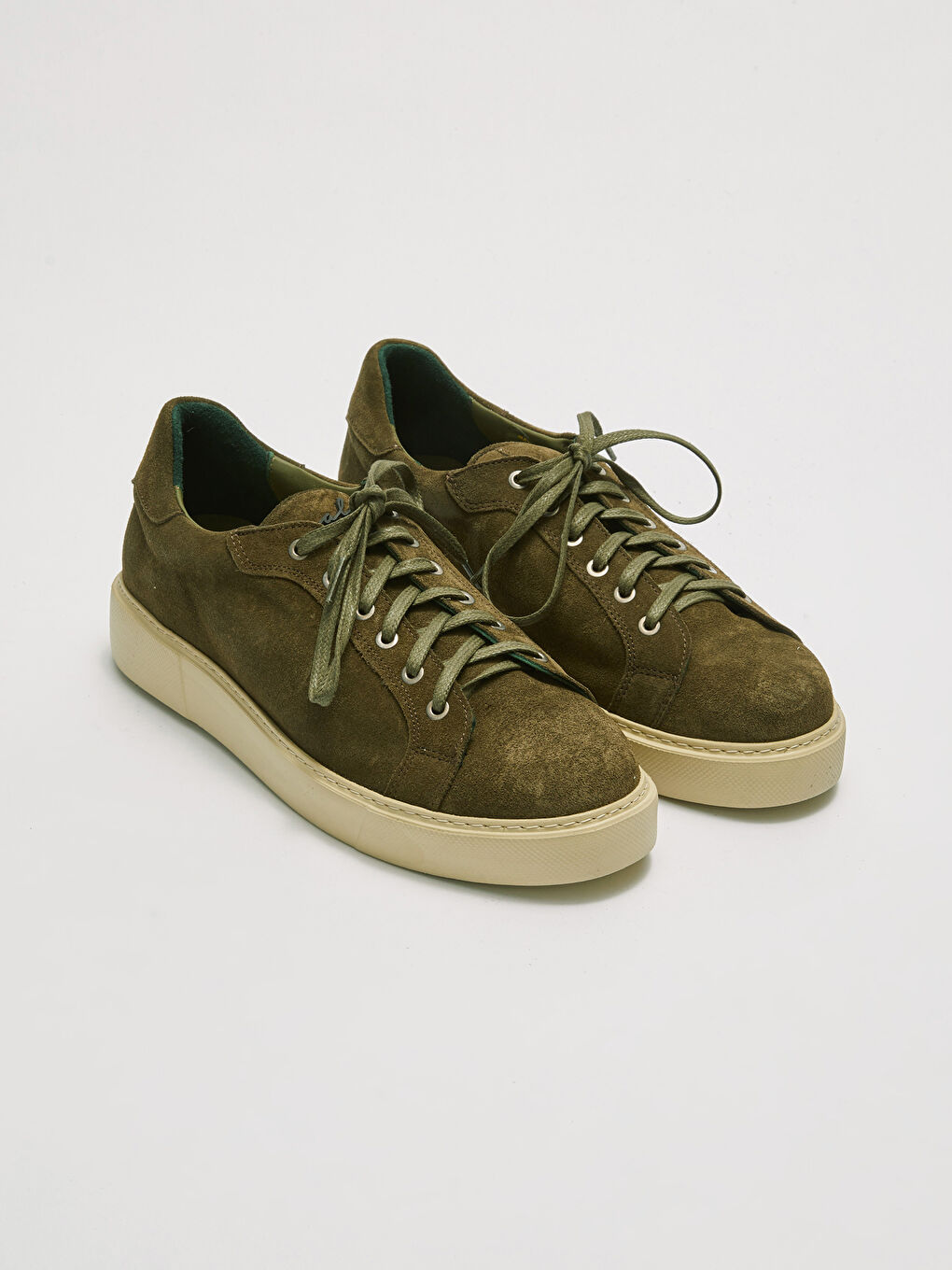 Haki Bağcıklı Erkek Spor Ayakkabı-2