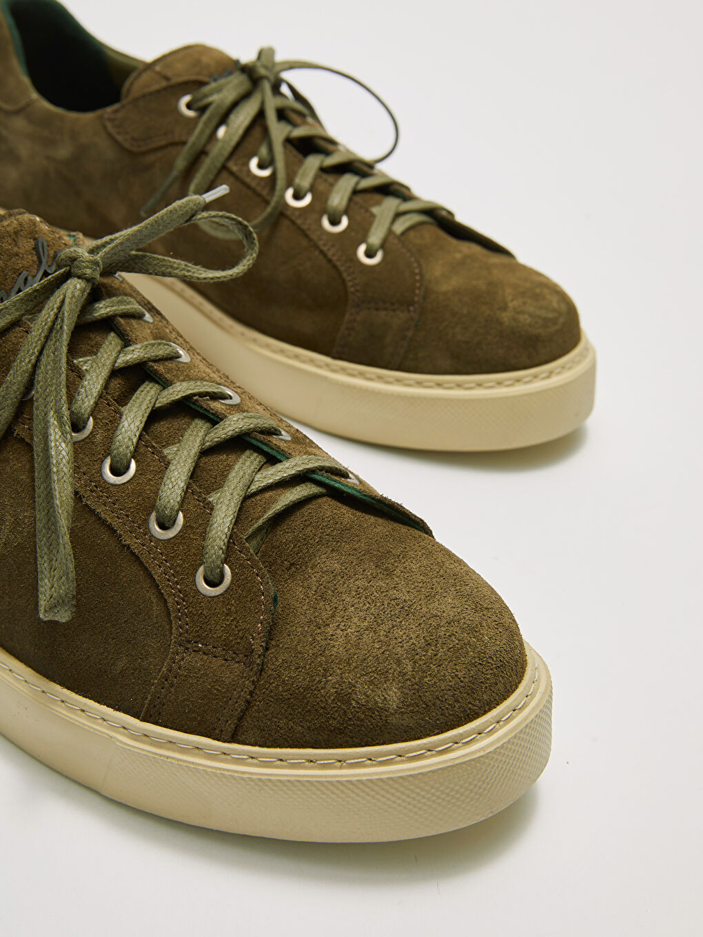 Haki Bağcıklı Erkek Spor Ayakkabı-4