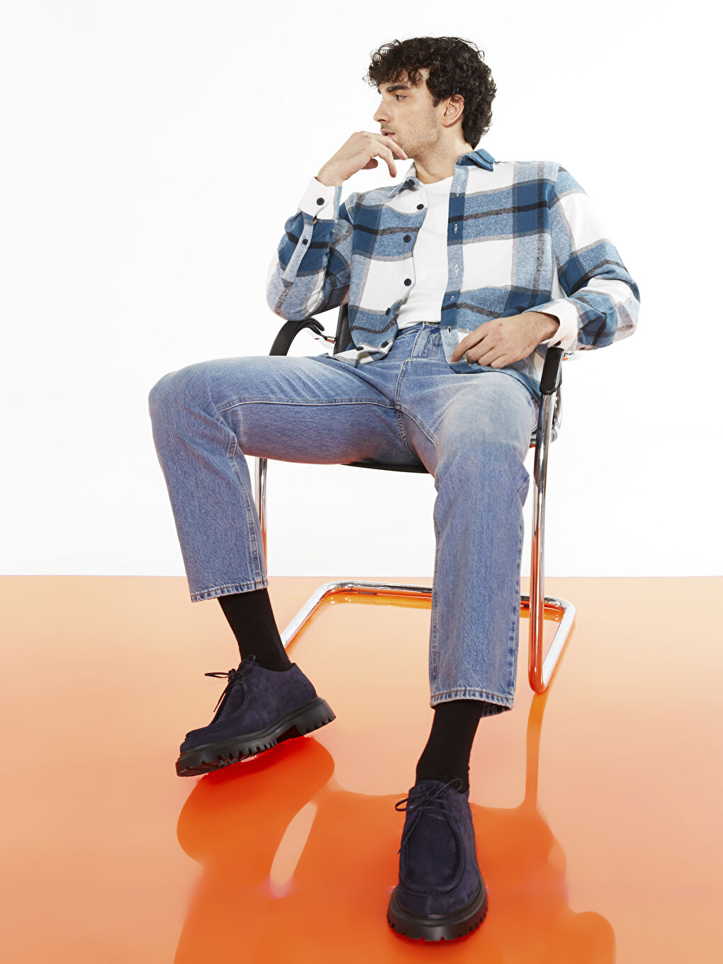 Lacivert Bağcıklı Erkek Klasik Ayakkabı-2