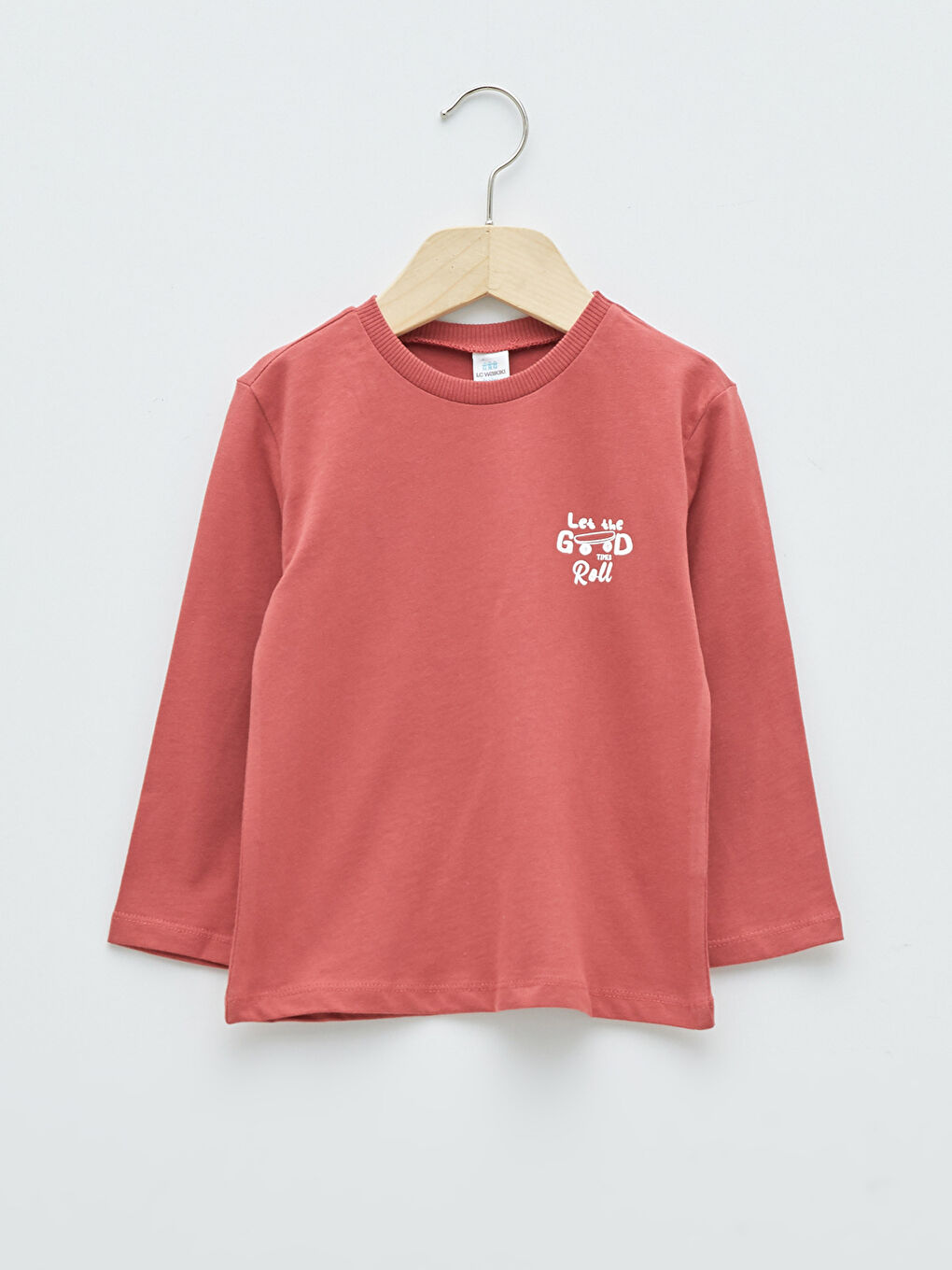 T-Shirt Imprimé Bébé Garçons à Manches Longues et Col Rond