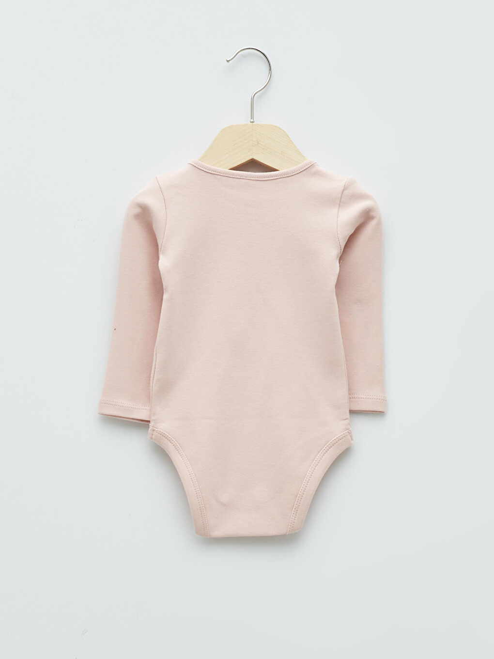 Crew Neck Long Sleeved Printed Cotton Baby Girl Snap fastener Body and Trousers 3-Piece Set-3
