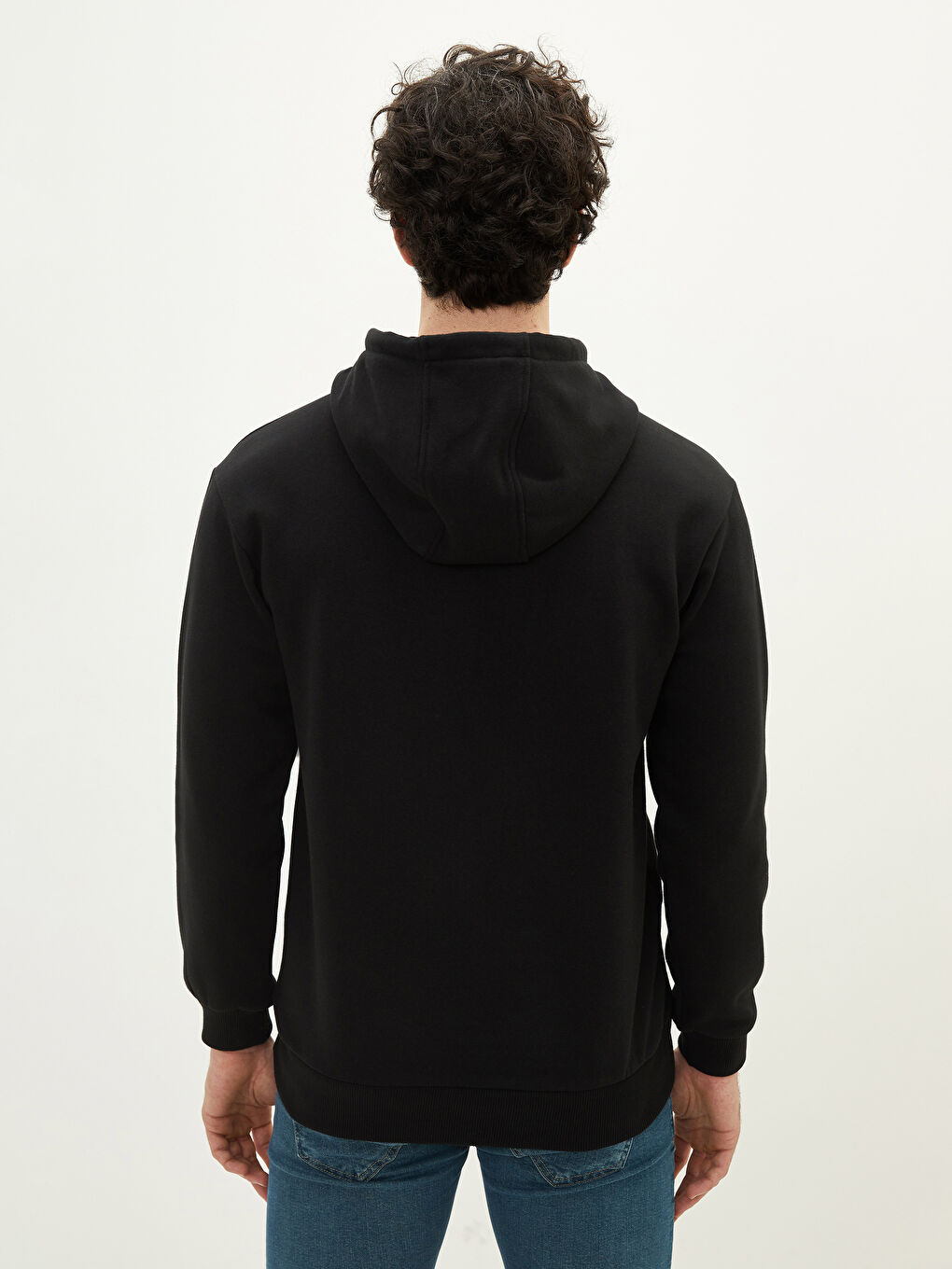 Long Sleeve Printed Men's Thick Hoodie-4