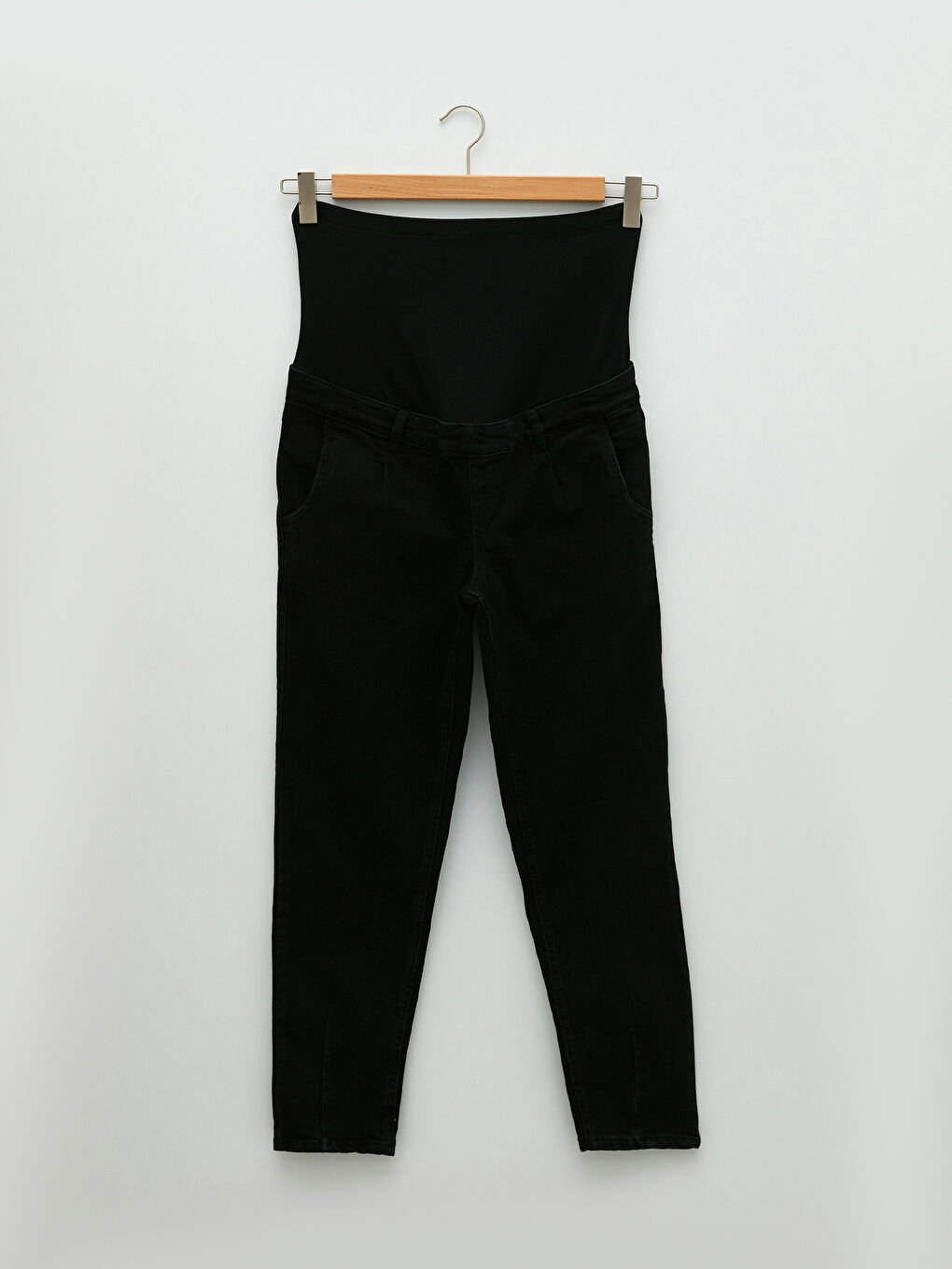 Blugi Gravide Rodeo cu Talie Elastică Peste Burtică, Croială Standard, Buzunare și Detalii Denim-4