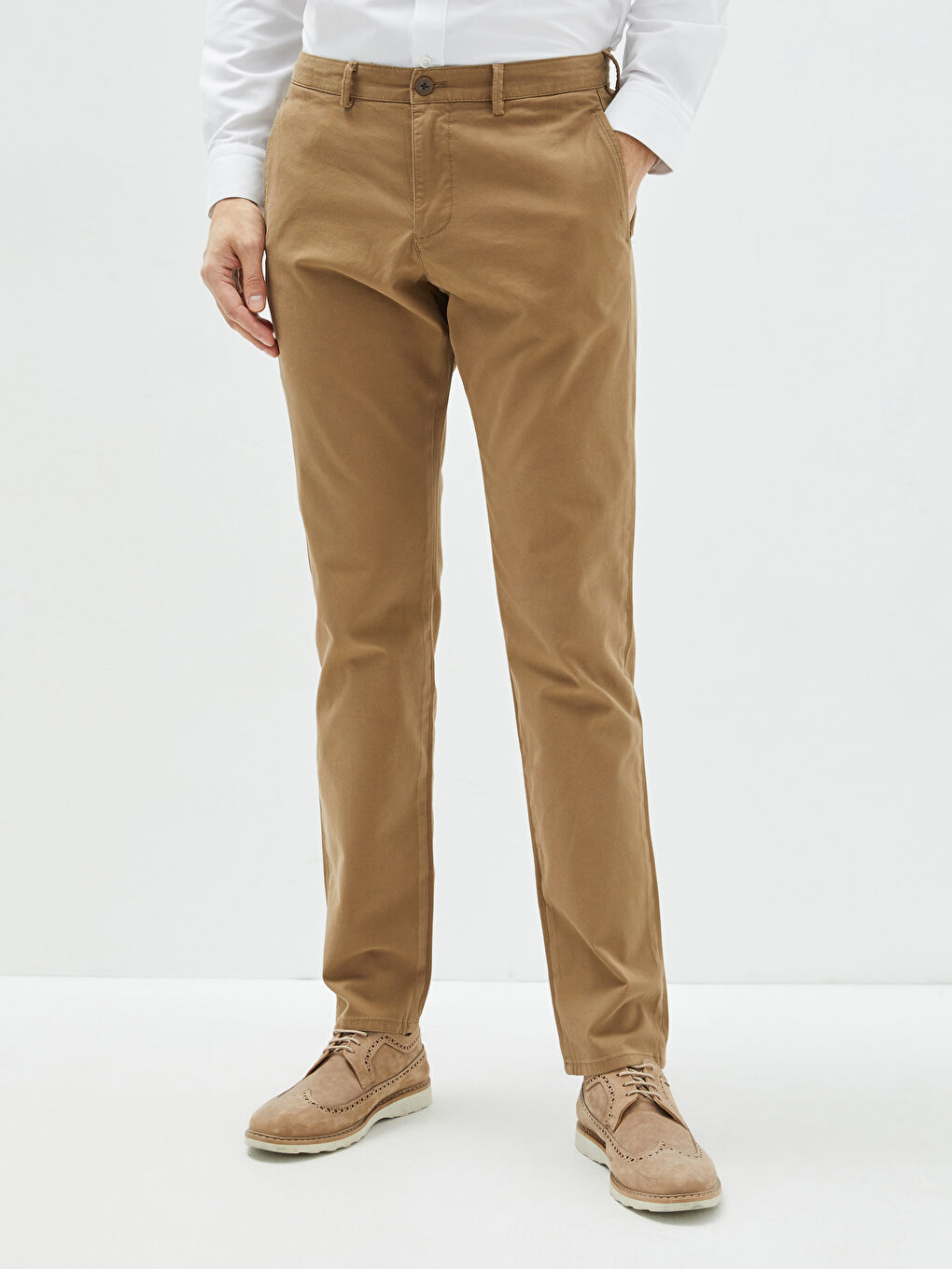 Slim Fit Gabardine Men's Chino Pants-3
