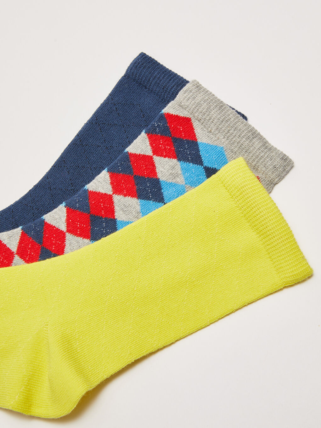 LCW Kids Argyle Boys' Ankle Socks 3-Pack -W1LK84Z4-K00