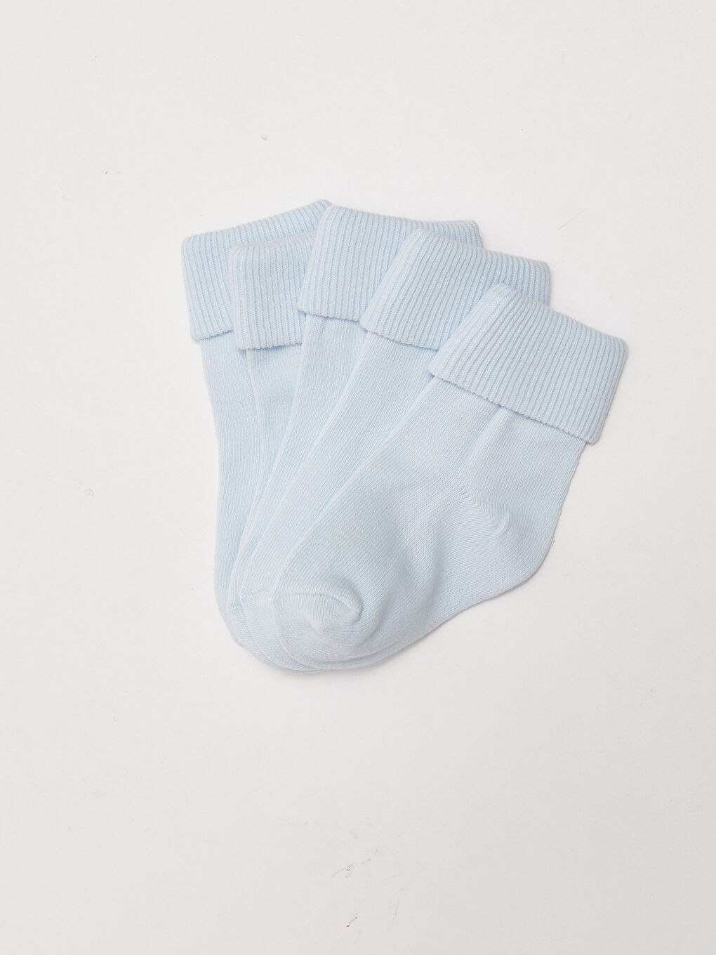 Mavi Basic Erkek Bebek Soket Çorap 5'li