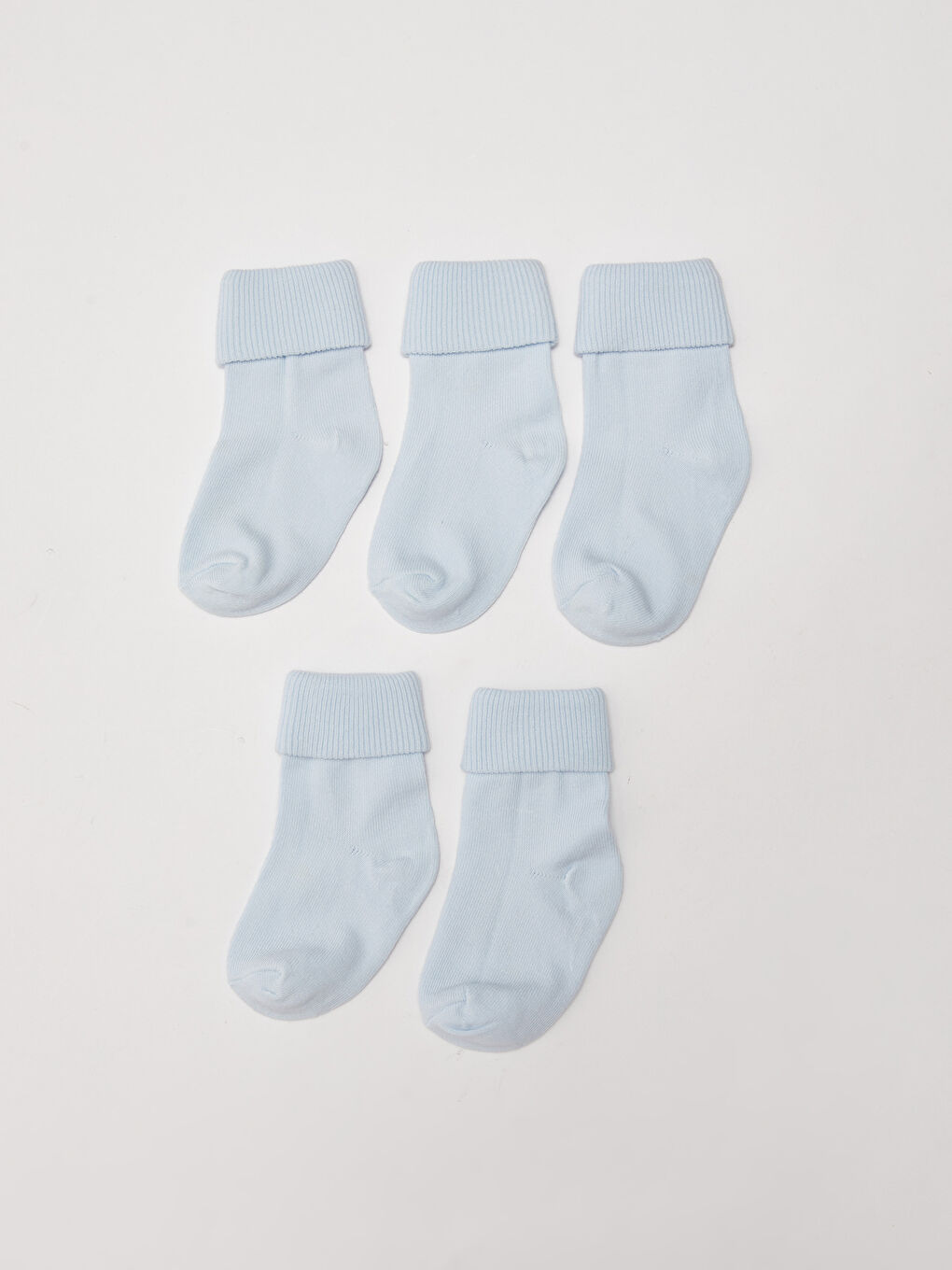 Mavi Basic Erkek Bebek Soket Çorap 5'li-1