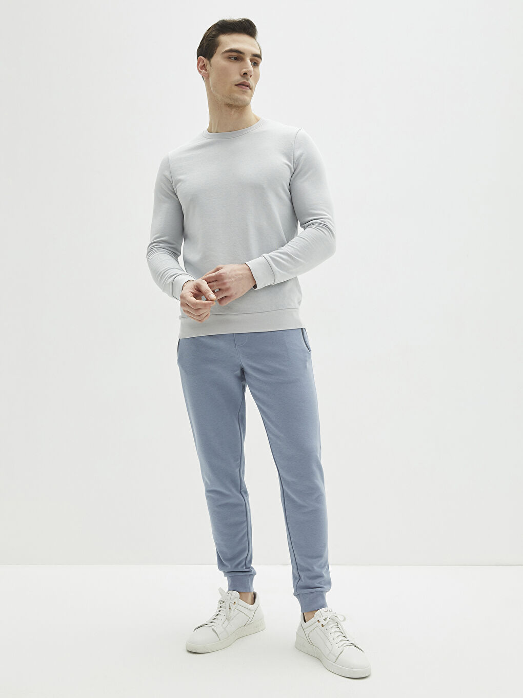 İndigo Standart Kalıp Erkek Jogger Eşofman Altı-2