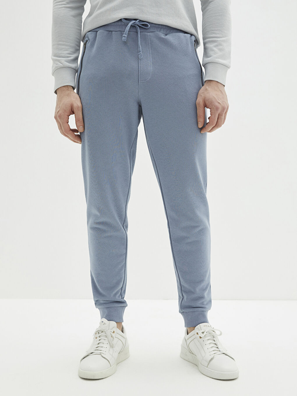 İndigo Standart Kalıp Erkek Jogger Eşofman Altı-4