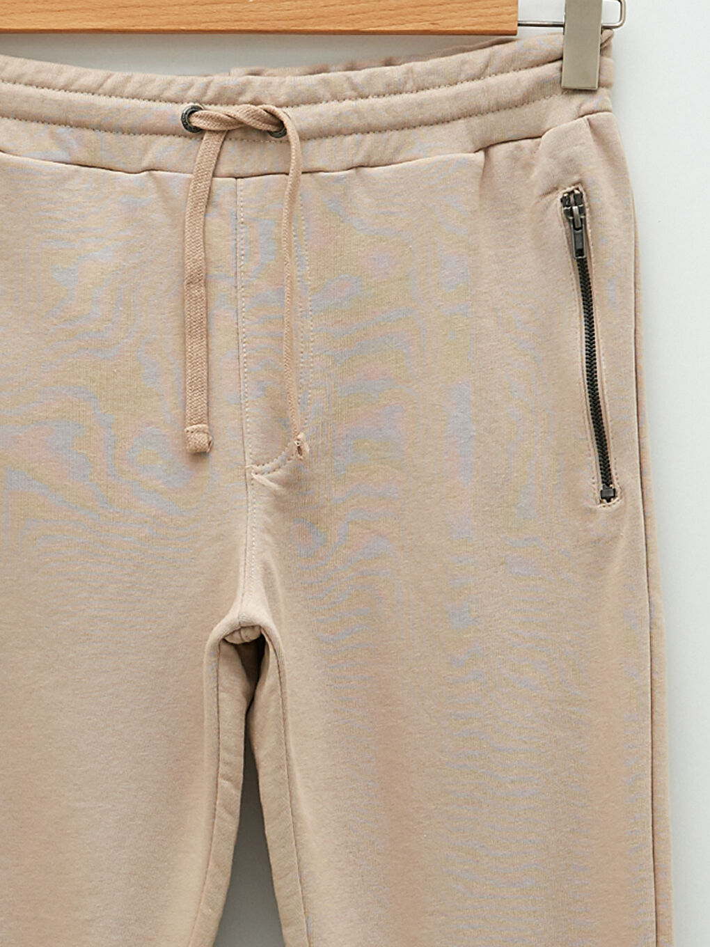 Bej Standart Kalıp Erkek Jogger Eşofman Altı-7
