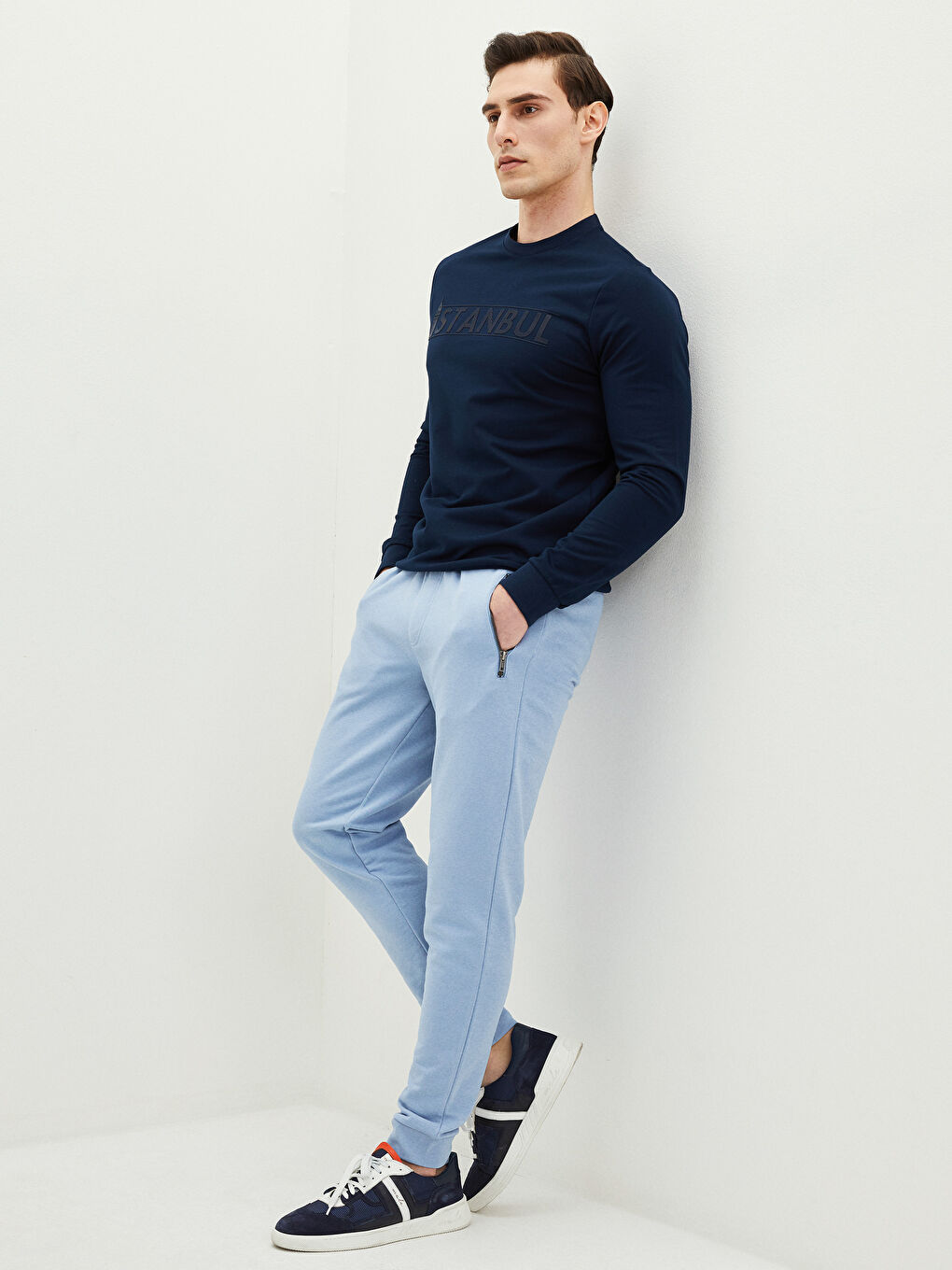 Mavi Standart Kalıp Erkek Jogger Eşofman Altı