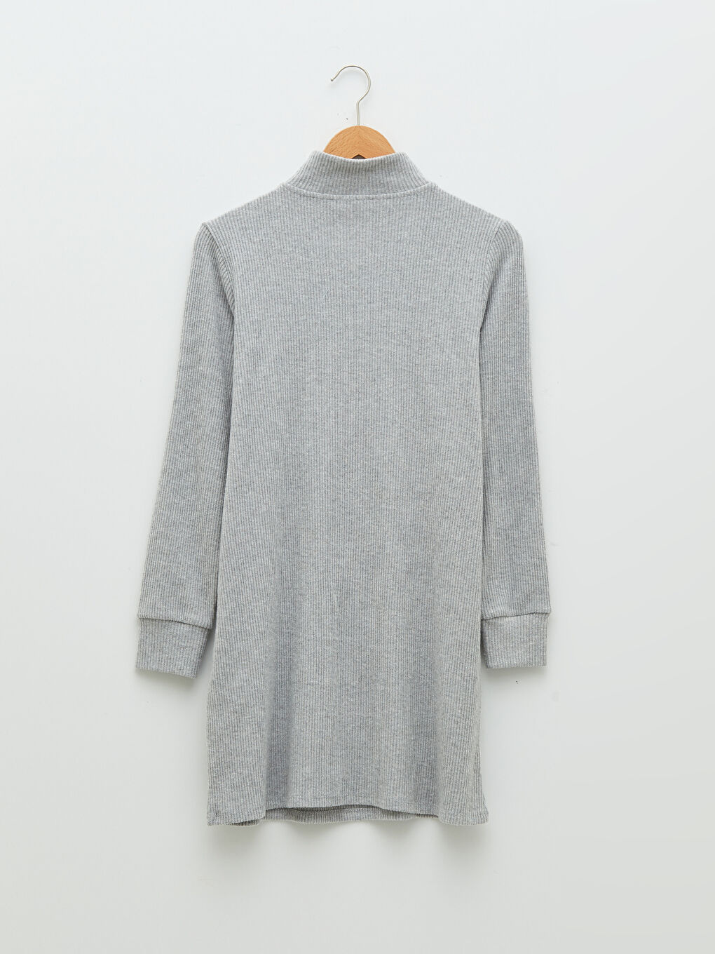 LCWAIKIKI Basic Trichterkragen Schlichte Langarm Tunika für Damen -W1LN43Z8-LAL