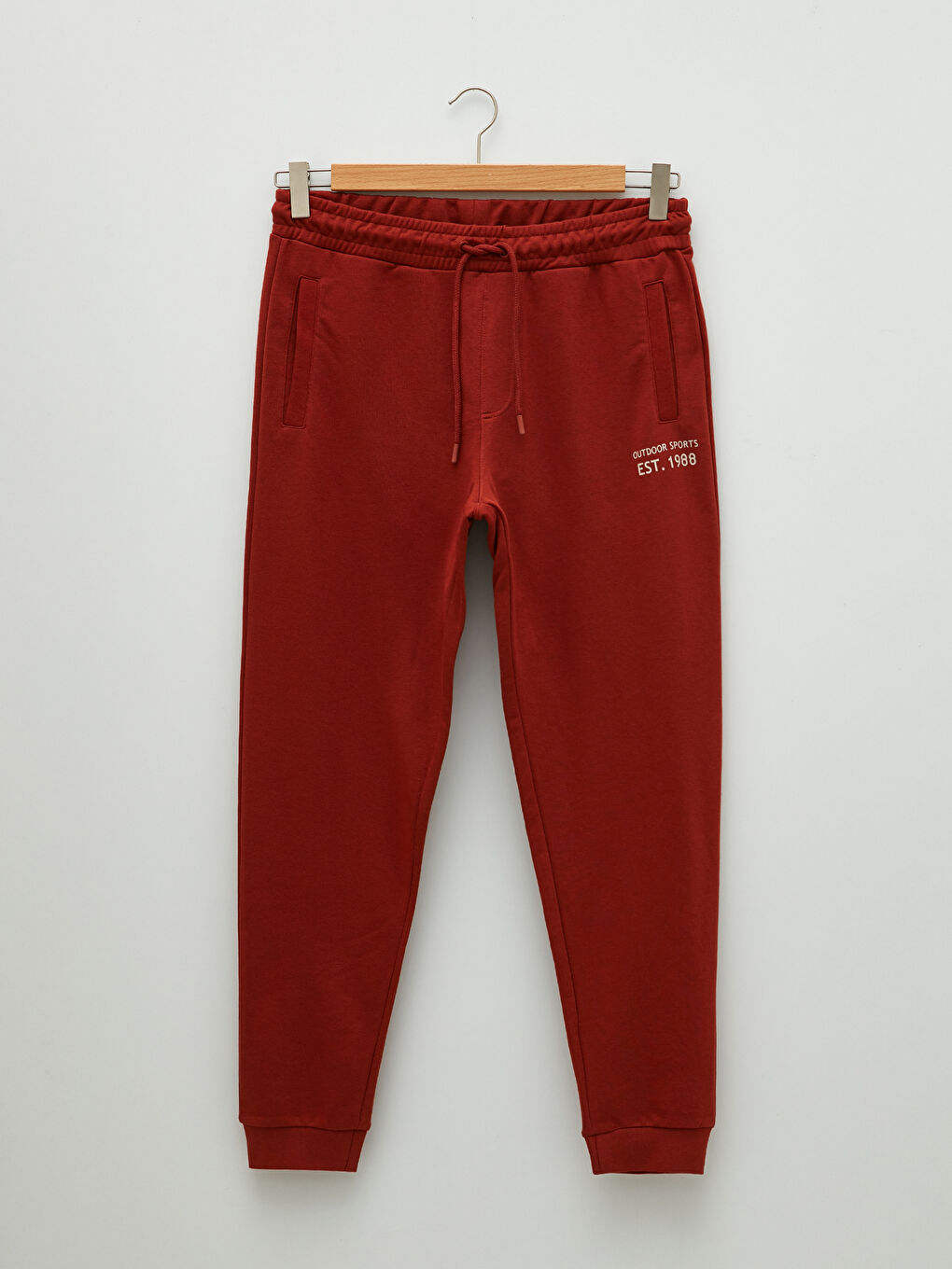 Kahverengi Standart Kalıp Erkek Jogger Eşofman Altı-5