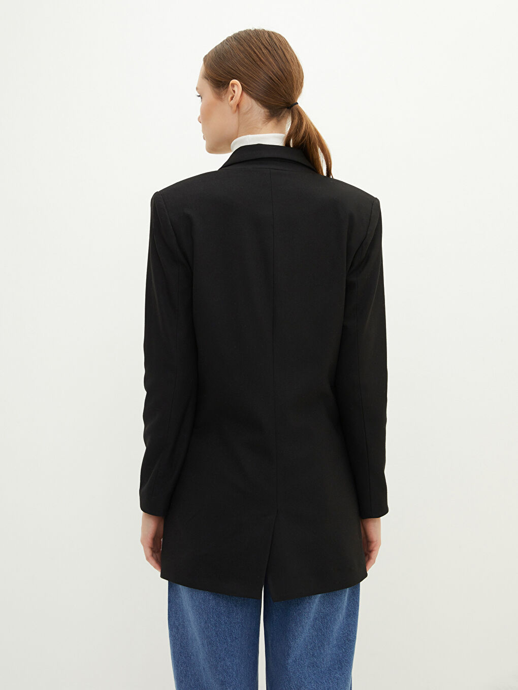 LCW Modest Gerade Langärmelige Dobby-Jacke für Damen mit Knopfleiste -W1LP73Z8-RQL