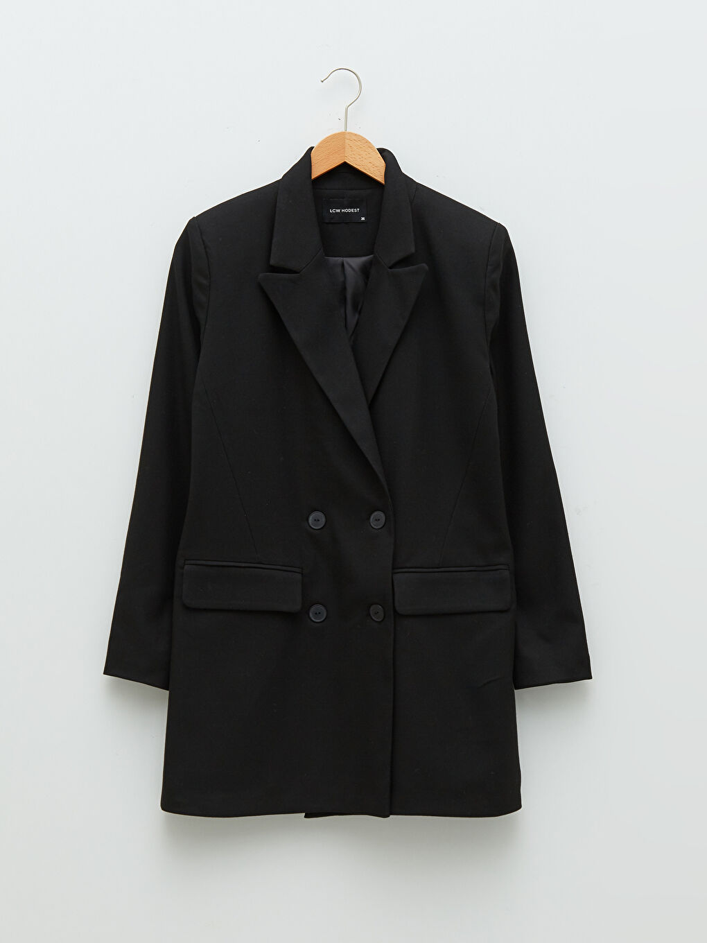 LCW Modest Gerade Langärmelige Dobby-Jacke für Damen mit Knopfleiste -W1LP73Z8-RQL
