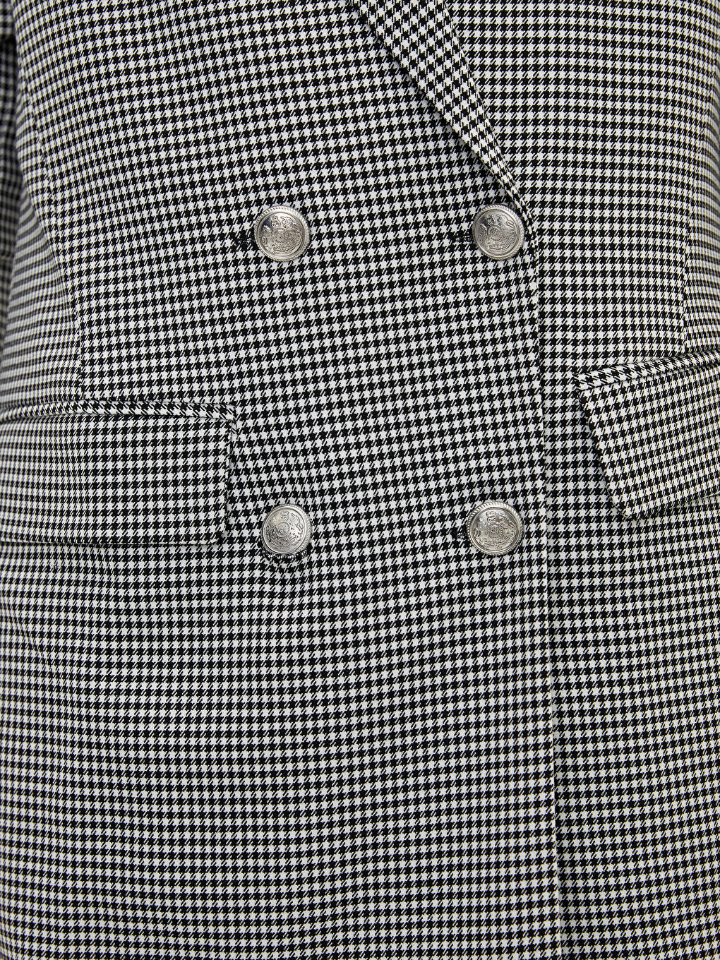 LCW Modest Front Button Closure Crowbar Patterned Pocket Detailed Long Sleeve Women's Jacket -W1LP75Z8-LKX