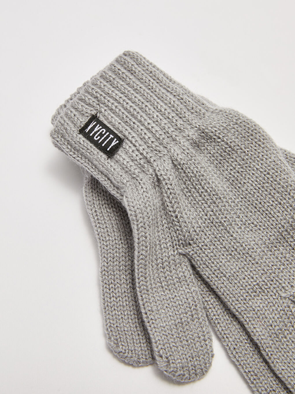 Gri Erkek Çocuk Triko Eldiven-2