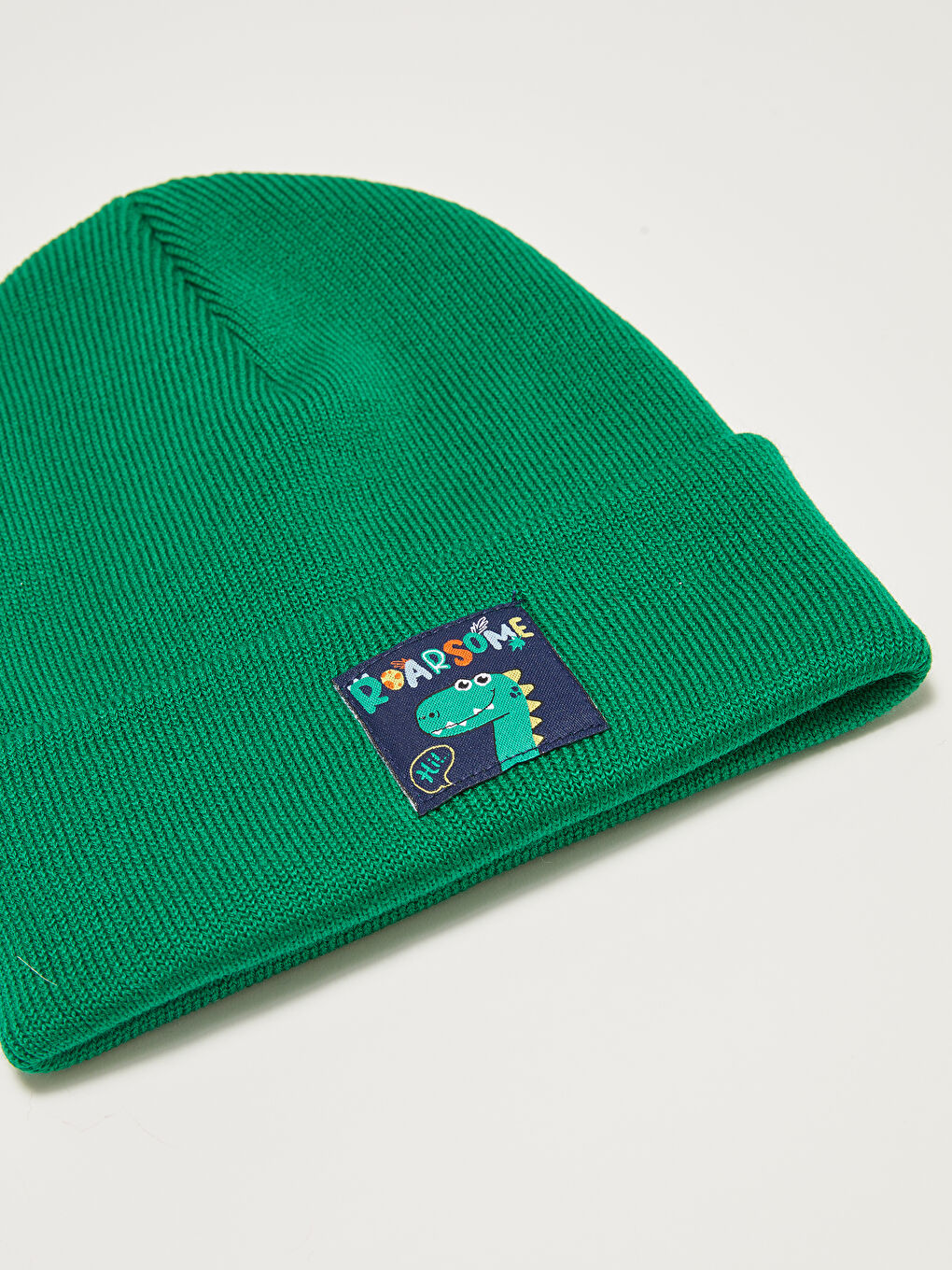 قبعة صغيرة تريكو مطرزة ديناصور للأولاد-1